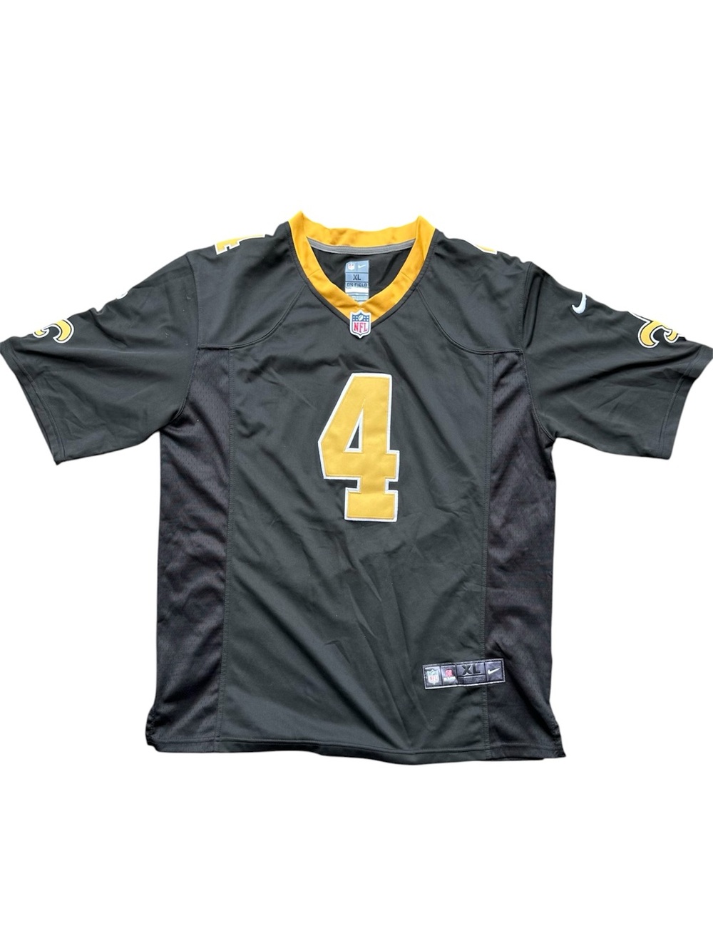 Nike On Field New Orleans Saints Jersey #4 Derek Carr Men’s XL Stitched